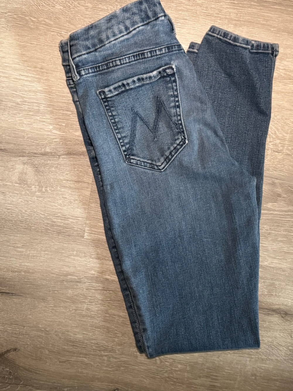 MOTHER The Looker Skinny Jeans in Groovin Wash Size‎ 28 Blue Stretch